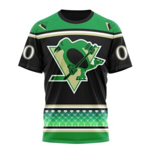 NHL Pittsburgh Penguins Specialized Hockey Celebrate St Patricks Day T Shirt 1