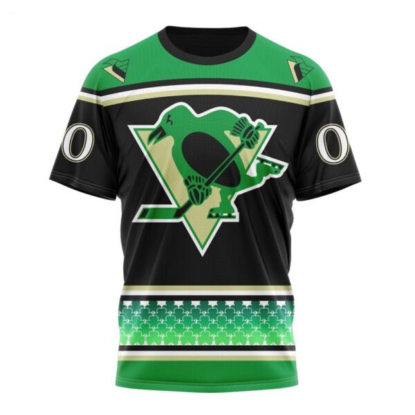 NHL Pittsburgh Penguins Specialized Hockey Celebrate St Patrick’s Day T-Shirt