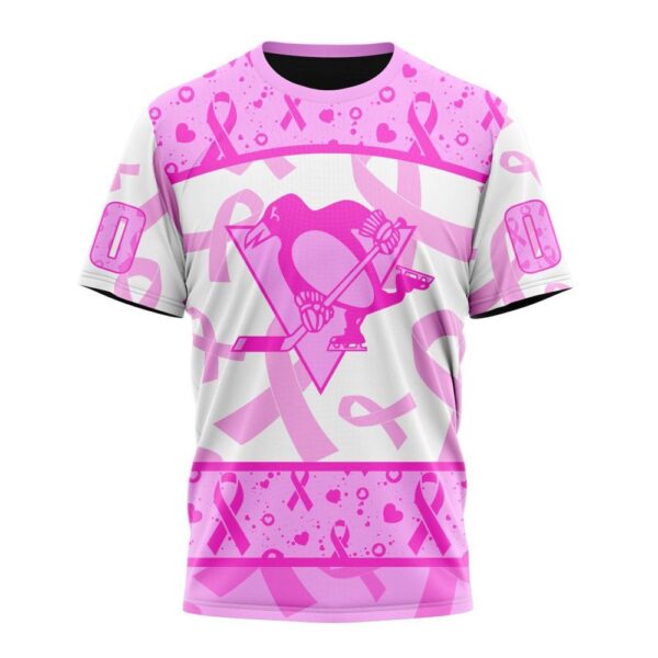 NHL Pittsburgh Penguins T-Shirt Special Pink October Breast Cancer Awareness Month 3D T-Shirt