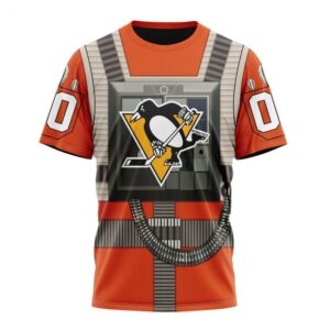 NHL Pittsburgh Penguins T Shirt Star Wars Rebel Pilot Design T Shirt 1