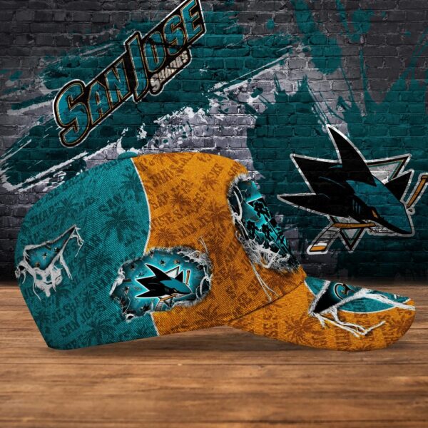 NHL San Jose Sharks Baseball Cap Customized Cap For Sports Fans