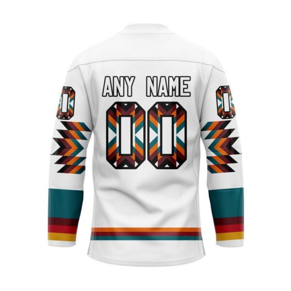 NHL San Jose Sharks Hockey Jersey Special Design With Native Pattern Custom Jersey