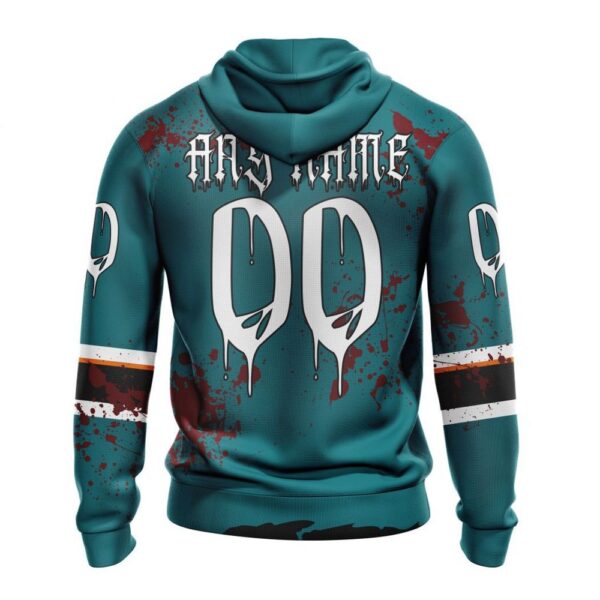 NHL San Jose Sharks Hoodie Specialized Design Jersey With Your Ribs For Halloween Hoodie