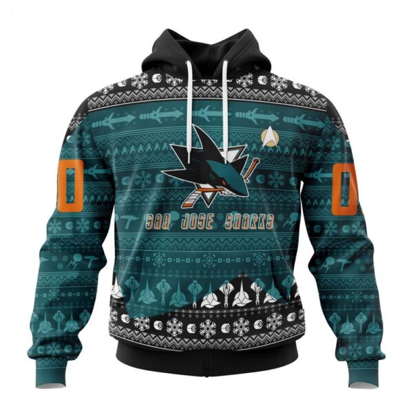 NHL San Jose Sharks Special Star Trek Design Hoodie