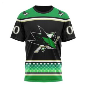 NHL San Jose Sharks Specialized Hockey Celebrate St Patricks Day T Shirt 1