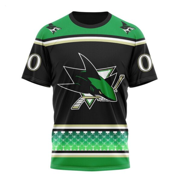 NHL San Jose Sharks Specialized Hockey Celebrate St Patrick’s Day T-Shirt