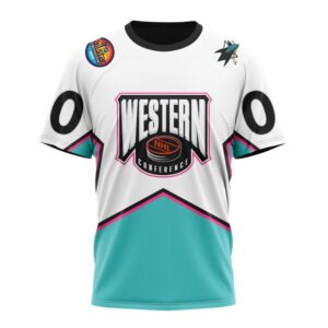 NHL San Jose Sharks T Shirt All Star Western Conference 2024 3D T Shirt 1