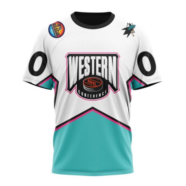 NHL San Jose Sharks T-Shirt All-Star Western Conference 2024 3D T-Shirt