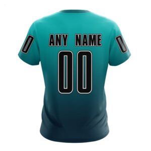 NHL San Jose Sharks T Shirt Special Retro Gradient Design T Shirt 2