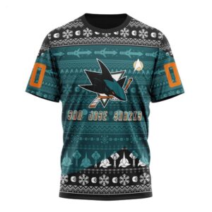 NHL San Jose Sharks T Shirt Special Star Trek Design 3D T Shirt 1