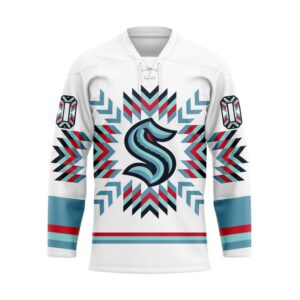 NHL Seattle Kraken Hockey Jersey Special Design With Native Pattern Custom Jersey 1