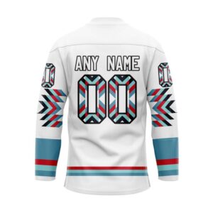 NHL Seattle Kraken Hockey Jersey Special Design With Native Pattern Custom Jersey 2