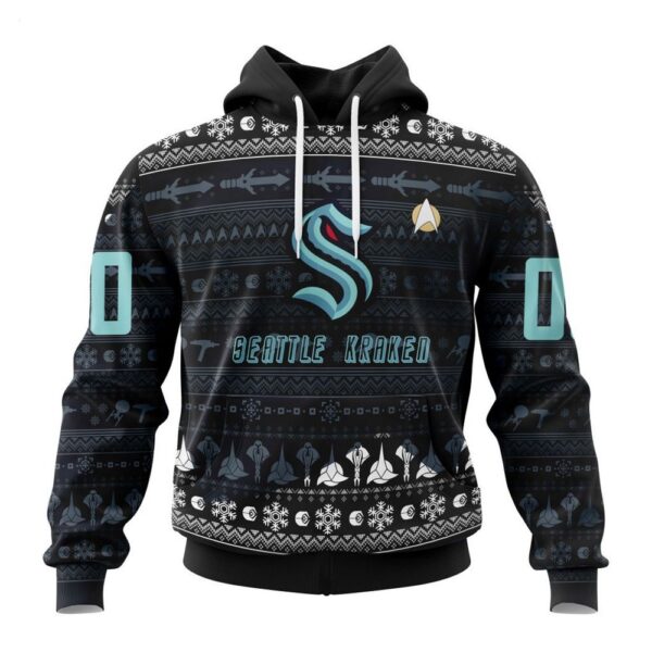 NHL Seattle Kraken Special Star Trek Design Hoodie