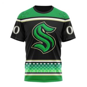 NHL Seattle Kraken Specialized Hockey Celebrate St Patricks Day T Shirt 1