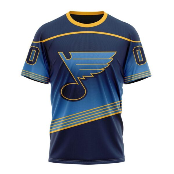 NHL St Louis Blues 3D T-Shirt New Gradient Series Concept Hoodie