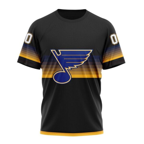 NHL St Louis Blues 3D T-Shirt Special Black And Gradient Design Hoodie