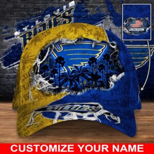 NHL St Louis Blues Baseball Cap Customized Cap For Sports Fans 1