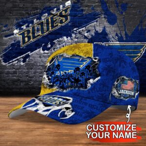 NHL St Louis Blues Baseball Cap Customized Cap For Sports Fans 2
