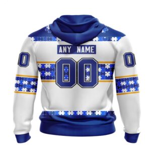 NHL St Louis Blues Hoodie Autism Awareness 3D Hoodie For Hockey Fans 2