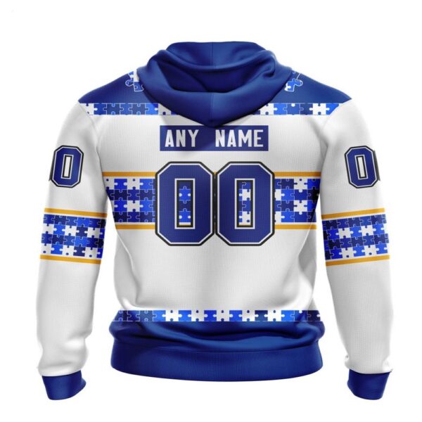 NHL St. Louis Blues Hoodie Autism Awareness 3D Hoodie For Hockey Fans