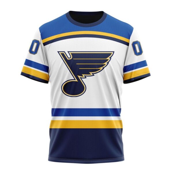 NHL St. Louis Blues Personalized 2024 Away Kits T-Shirt