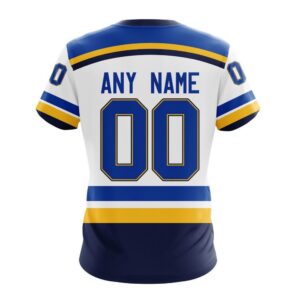 NHL St Louis Blues Personalized 2024 Away Kits T Shirt 2