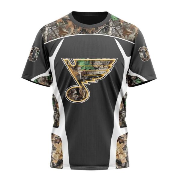 NHL St. Louis Blues T-Shirt Special Camo Hunting Design 3D T-Shirt