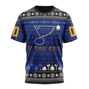 NHL St Louis Blues T Shirt Special Star Trek Design 3D T Shirt 1