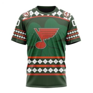 NHL St Louis Blues T Shirt Specialized Unisex Kits Hockey Celebrate St Patricks Day T Shirt 1
