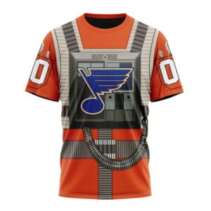 NHL St Louis Blues T Shirt Star Wars Rebel Pilot Design T Shirt 1