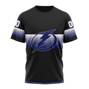 NHL Tampa Bay Lightning 3D T Shirt Special Black And Gradient Design Hoodie 1