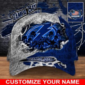 NHL Tampa Bay Lightning Baseball Cap Customized Cap For Sports Fans 1