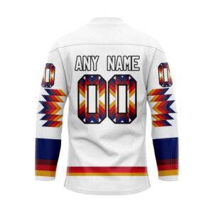 NHL Tampa Bay Lightning Hockey Jersey Special Design With Native Pattern Custom Jersey 2