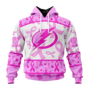 NHL Tampa Bay Lightning Hoodie Special Pink October Breast Cancer Awareness Month Hoodie 1