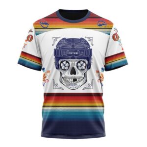 NHL Tampa Bay Lightning Special Design For Dia De Los Muertos T Shirt 1