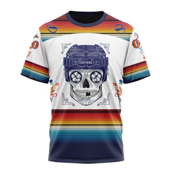 NHL Tampa Bay Lightning Special Design For Dia De Los Muertos T-Shirt