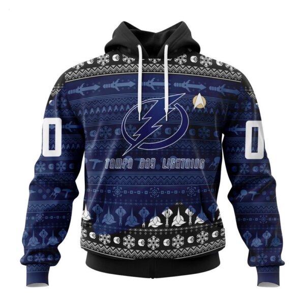 NHL Tampa Bay Lightning Special Star Trek Design Hoodie