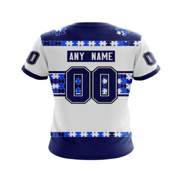 NHL Tampa Bay Lightning T-Shirt Autism Awareness Custom Name And Number 3D T-Shirt