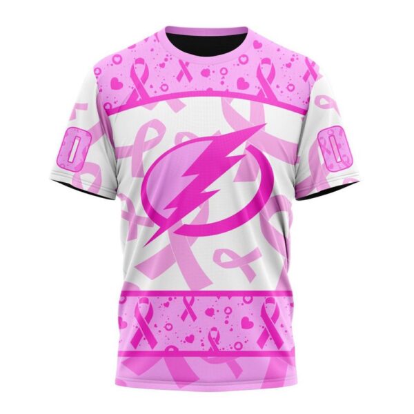 NHL Tampa Bay Lightning T-Shirt Special Pink October Breast Cancer Awareness Month 3D T-Shirt