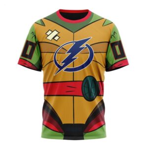 NHL Tampa Bay Lightning T Shirt Special Teenage Mutant Ninja Turtles Design T Shirt 1