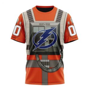 NHL Tampa Bay Lightning T Shirt Star Wars Rebel Pilot Design T Shirt 1