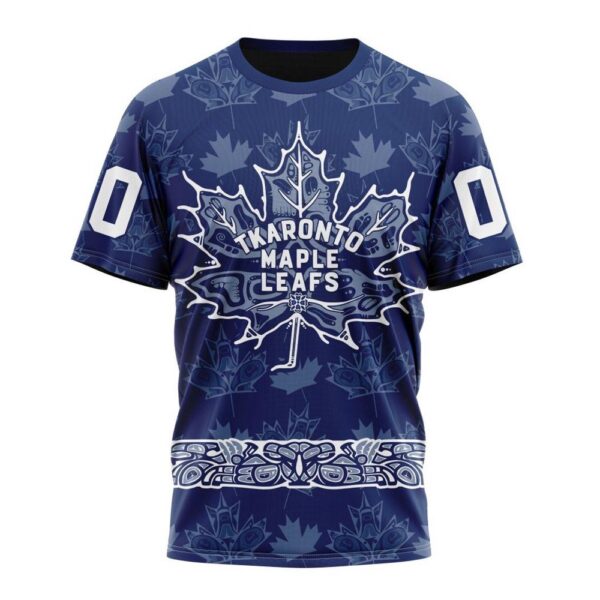NHL Toronto Maple Leafs 3D T-Shirt Design With Native Pattern Full Printed Hoodie