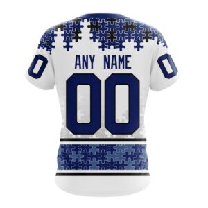 NHL Toronto Maple Leafs 3D T Shirt Special Autism Awareness Design With Home Jersey Style Hoodie 2