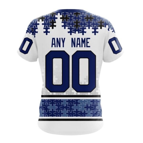 NHL Toronto Maple Leafs 3D T-Shirt Special Autism Awareness Design With Home Jersey Style Hoodie