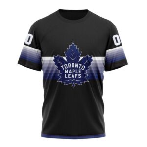 NHL Toronto Maple Leafs 3D T Shirt Special Black And Gradient Design Hoodie 1