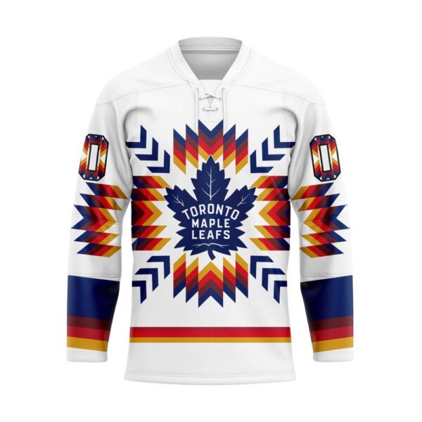 NHL Toronto Maple Leafs Hockey Jersey Special Design With Native Pattern Custom Jersey