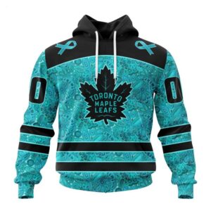 NHL Toronto Maple Leafs Hoodie Special Design Fight Ovarian Cancer Hoodie 1