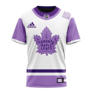 NHL Toronto Maple Leafs Personalize 2024 Hockey Fight Cancer T Shirt 1