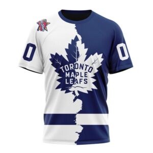 NHL Toronto Maple Leafs Personalize 2024 Home Mix Away T Shirt 1