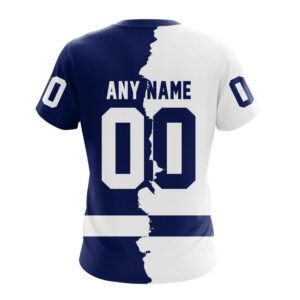 NHL Toronto Maple Leafs Personalize 2024 Home Mix Away T Shirt 2